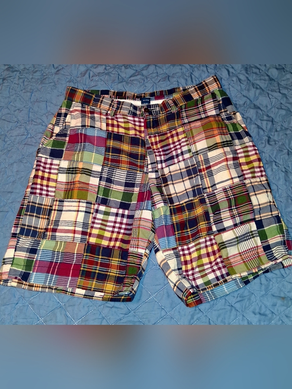 Polo Ralph Lauren Mens 34. "Patchwork Plaid" Print shorts.